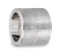 Picture of 1-1/2 x 1/2  inch class 3000 forged 304 stainless steel socket weld reducing coupling