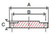 Picture of 3 inch NPT Threaded Class 150 Bronze Blind Flange