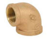 Picture of 2 inch NPT Threaded Bronze 90 degree elbow
