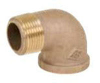 Picture of ½ inch NPT Threaded Bronze 90 degree street elbow