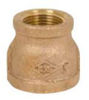 Picture of 1-1/4 x 1/2  inch NPT threaded bronze reducing coupling