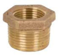 Picture of ½ x ⅜ inch NPT threaded bronze reducing bushing
