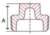 Picture of ¾ inch NPT threaded bronze square head hollow core plug