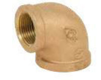 Picture of ⅜ inch NPT Threaded Lead Free Bronze 90 degree elbow