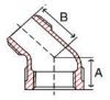 Picture of 1 ¼ inch NPT Threaded Lead Free Bronze 90 degree street elbow