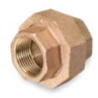 Picture of ¼ inch NPT threaded lead free bronze union