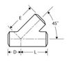 Picture of 1-1/4 inch schedule 40 carbon steel weld on lateral