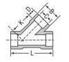 forged steel class 3000 socket weld laterals line drawing