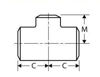 Picture of 1 ½ x 1 inch carbon steel tee reducer schedule 80