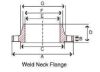 Picture of 6 inch Weld Neck Class 300 Schedule 40S 316 Stainless Steel Flanges
