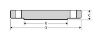 Picture of ¾ inch Blind Class 300 304 Stainless Steel Flange