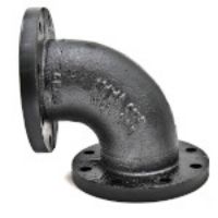 Picture of 10 inch Flanged Long Radius 90 Degree Elbow in Cast Iron