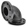 flanged 45 degree elbow ductile iron
