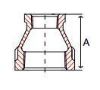Picture of Class 150 Malleable Iron Reducing Coupling 8 x 6  inch