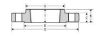 Picture of 8 inch Threaded Class 150 Carbon Steel Flat Face Flange