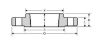 Picture of 1 ¼ inch Threaded Class 300 Carbon Steel Flange