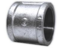 Picture of 3/4 inch NPT class 300 galvanized malleable iron full coupling
