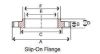 Picture of 8 x 4 inch class 150 carbon steel threaded reducing flange